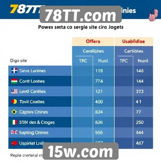 Comparativo entre o 78TT.com e outros sites de jogos